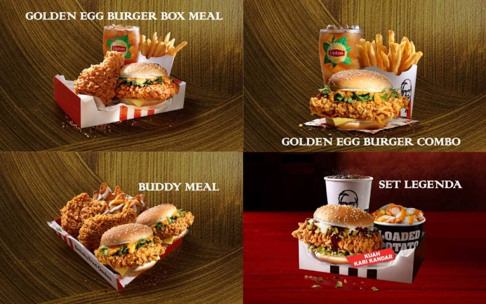 值得注意的是，他们还这次推出了带有扁担酱的Burger P.RAMLEE Combo。-摘自KFC官网，精彩大马制图-