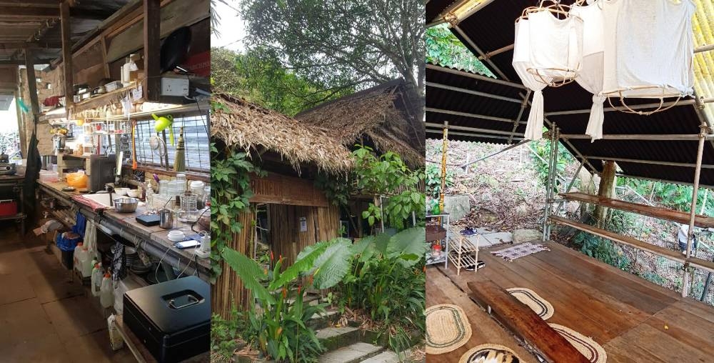 当你坐在地板上用餐时,能一边听虫鸣鸟叫,一边欣赏大自然的风光,感受淳朴乡村风情。-图取自雨林树屋咖啡馆脸书-