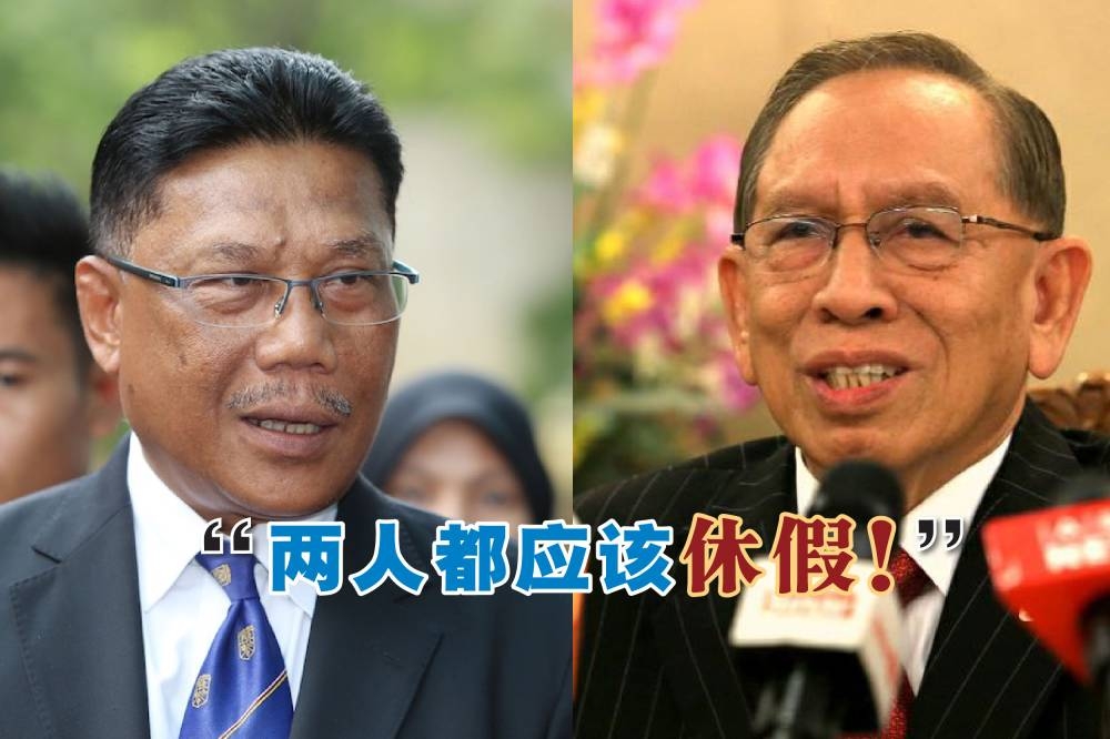 希盟主席理事会促请阿布扎哈（右）和博汉多拉（左）休假，直至阿占巴基被指超额持股案的调查完成为止。-精彩大马制图-