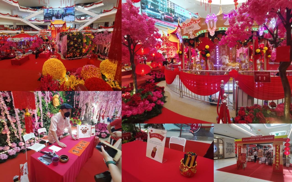 Pavilion Bukit Jalil的新春大型装饰非常适合让民众前往拍照打卡。-庄礼文摄-