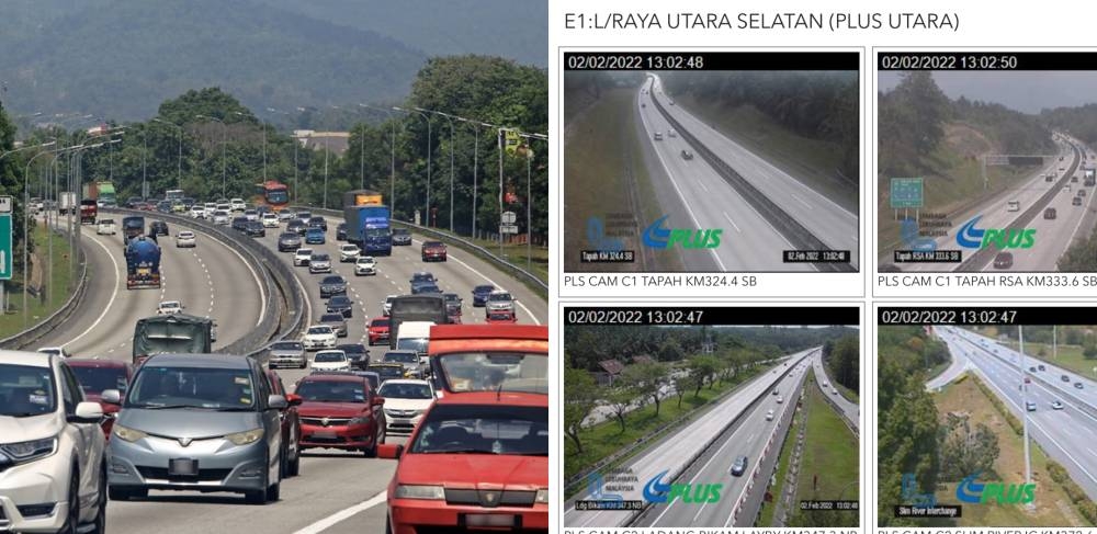 现在可以随时随地实时查看各个主要大道的交通情况。-马新社/图摘自马来西亚大道局官网-