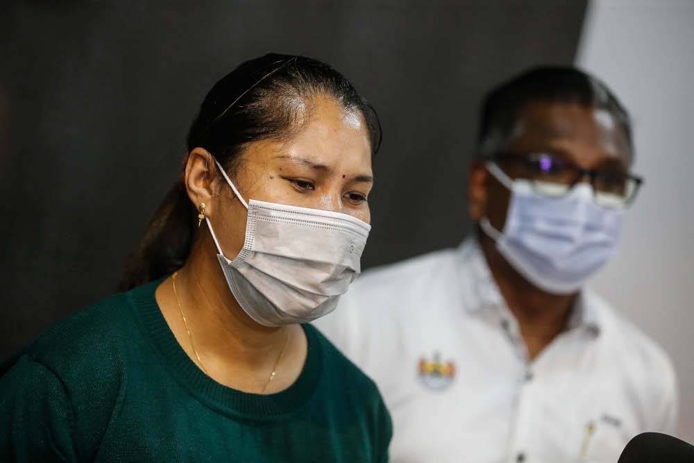 罗秀虹说，她给予玻璃市、吉打和槟城宗教局一周的时间，以提供文件证明她已同意孩子改教。-Sayuti Zainudin摄-