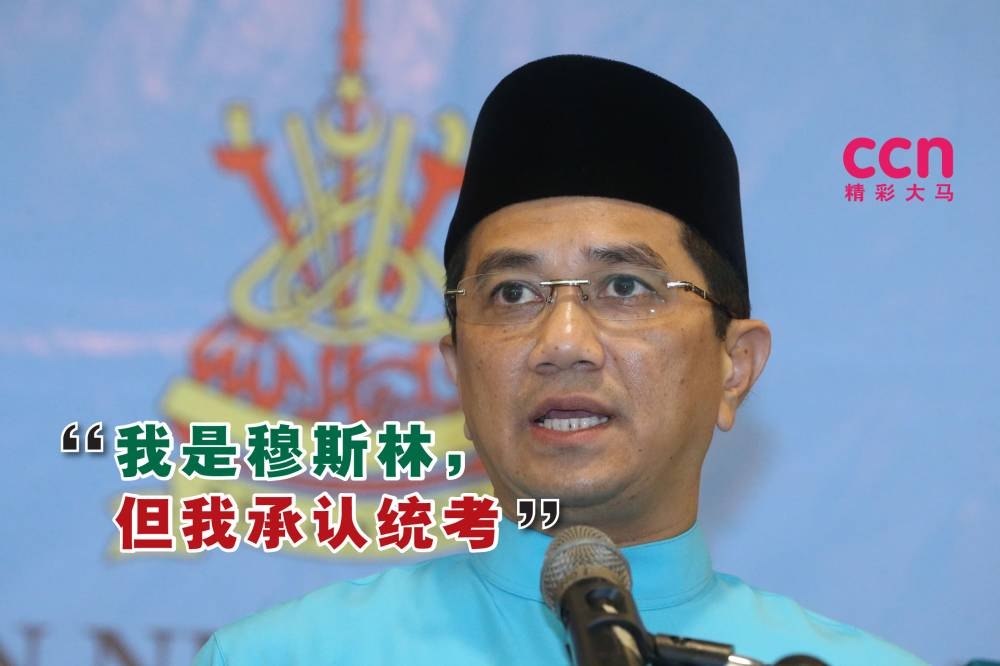 阿兹敏承诺，一旦国盟赢下柔佛政权，就会承认独中统考文凭。-Zuraneeza Zulkifli摄-