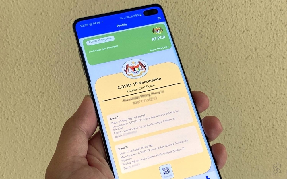 欧盟已接受大马政府的要求，承认大马MySejahtera内的新冠疫苗证书。-图取自Soya Cincau-