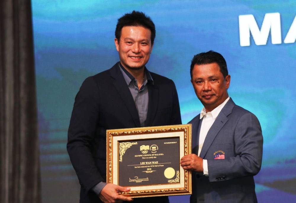 李万华在2019年被列入大马奥运理事会的名人堂（Hall of fame）。-摘自马羽总推特-