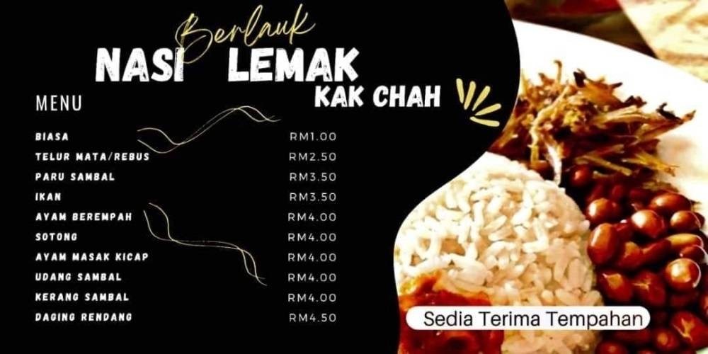她也调降小菜的价格,以便学生买得起。-摘自TenteraTrollKebangsaanMalaysia脸书-
