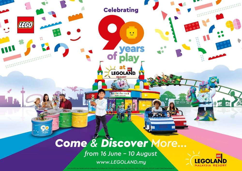 配合乐高集团（Lego）成立90周年，大马乐高乐园推出全新的Play Your Way玩乐体验。-LEGOLAND Malaysia Resort供图-