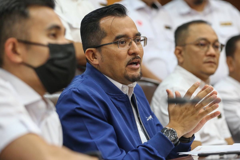 阿斯拉夫表示，巫青团反对国家银行再调高OPR，因担忧这会带来通货膨胀的连锁反应。-Yusof Mat Isa摄-