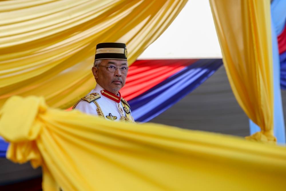 国家元首说，社会团结、国民整合、各族齐心，是国家昌盛繁荣与和谐的钥匙。-Ahmad Zamzahuri摄-