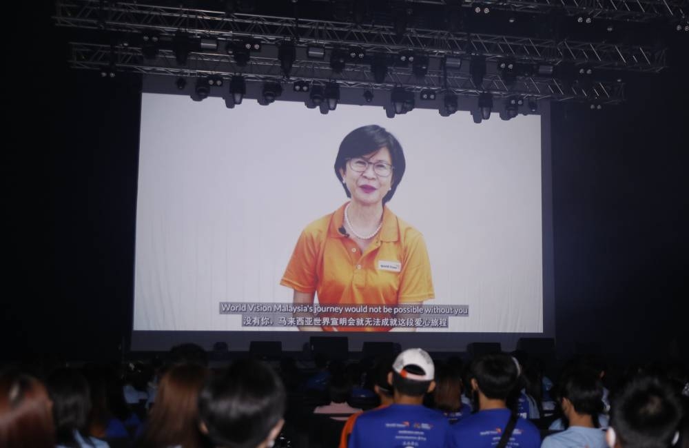 梁美珍希望透过庆典活动号召更多人加入爱心行列。-马来西亚世界宣明会提供-