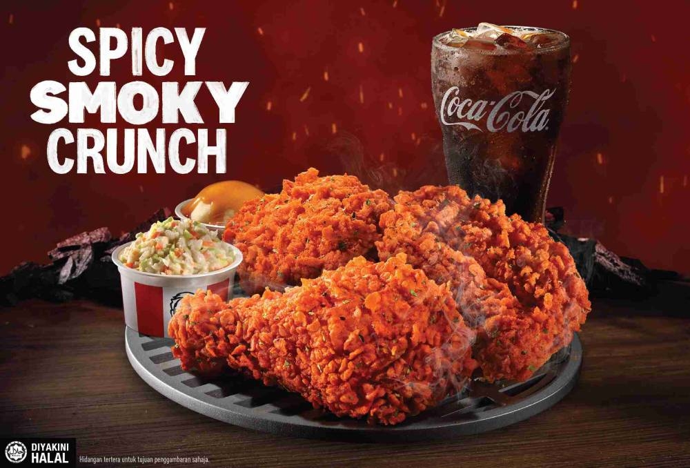 Spicy Smoky Crunch(3块装套餐)。-KFC提供-