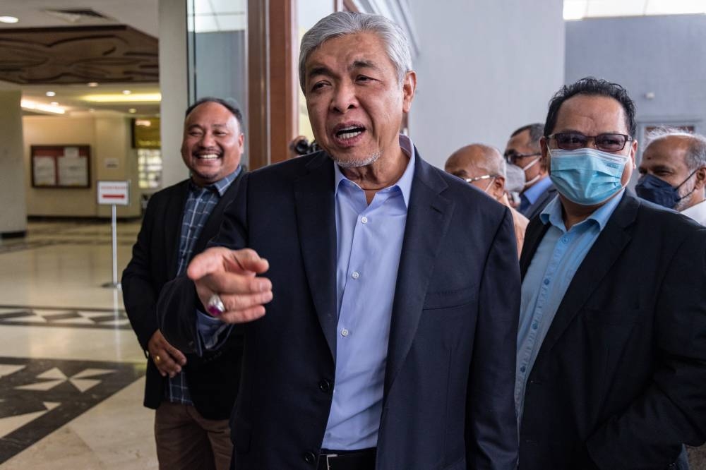 阿末扎希（图）认为，莱士胡申清楚土团党没有未来，所以才选择退党。-Firdaus Latif摄-