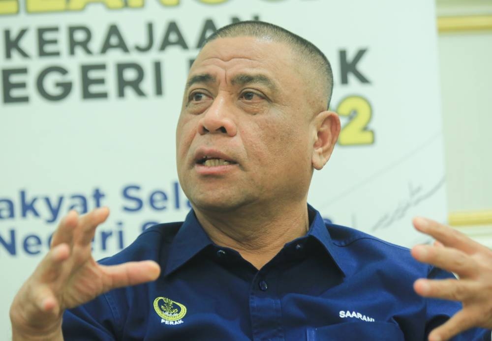 霹州大臣沙拉尼指出，他将在近日内寻求霹州苏丹御准解散州议会。-Farhan Najib摄-