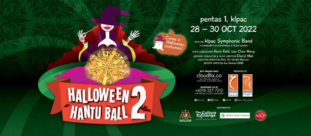 吉隆坡表演艺术中心管乐团将带来85分钟的《Halloween Hantu Ball 2》音乐会，演奏家将身穿万圣节服装。-吉隆坡表演艺术中心提供-