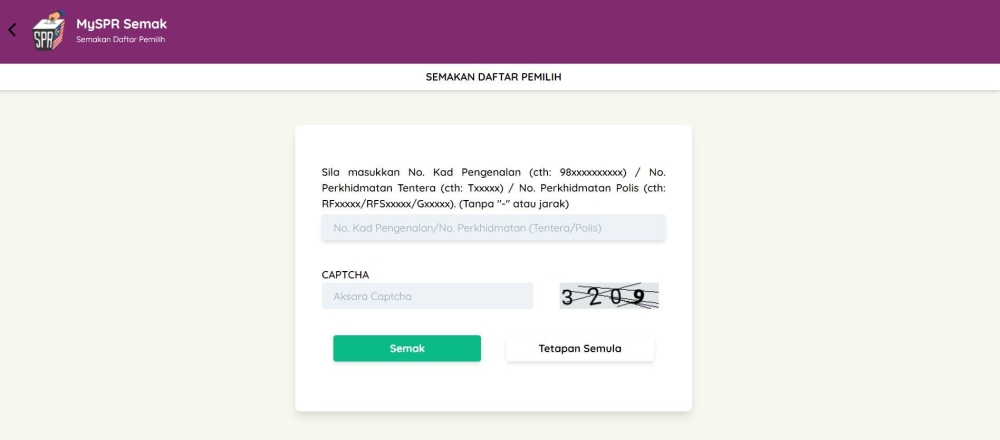 只需浏览选委会官网或下载MySPR Semak（Google、iOS），查询及确认选区、投票区（Daerah Mengundi）和投票站（Pusat Mengundi）即可 。