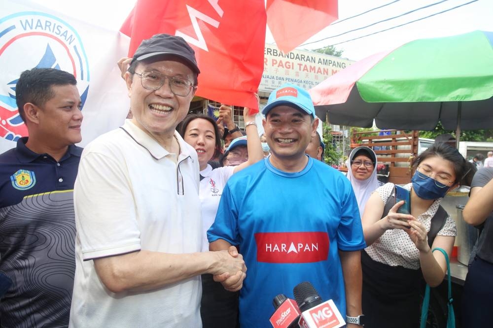 翁诗杰(左)及拉菲兹(右)这两位前班登国会议员首次对战,令外界备受关注。-Choo Choy May摄-