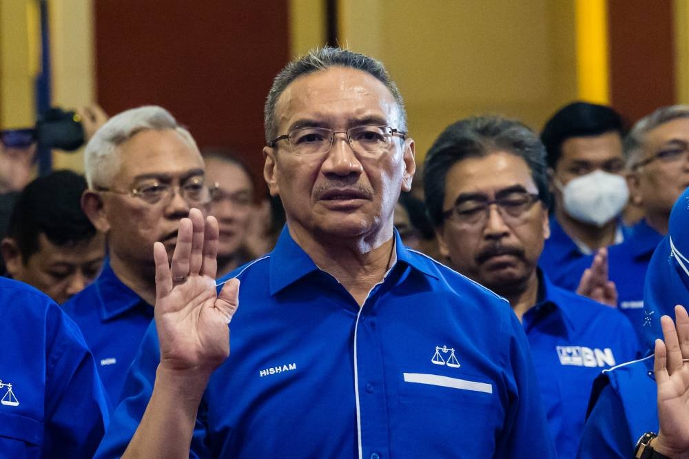 希山慕丁声明，他不曾与国盟或者希盟谈判过。-Firdaus Latif摄-