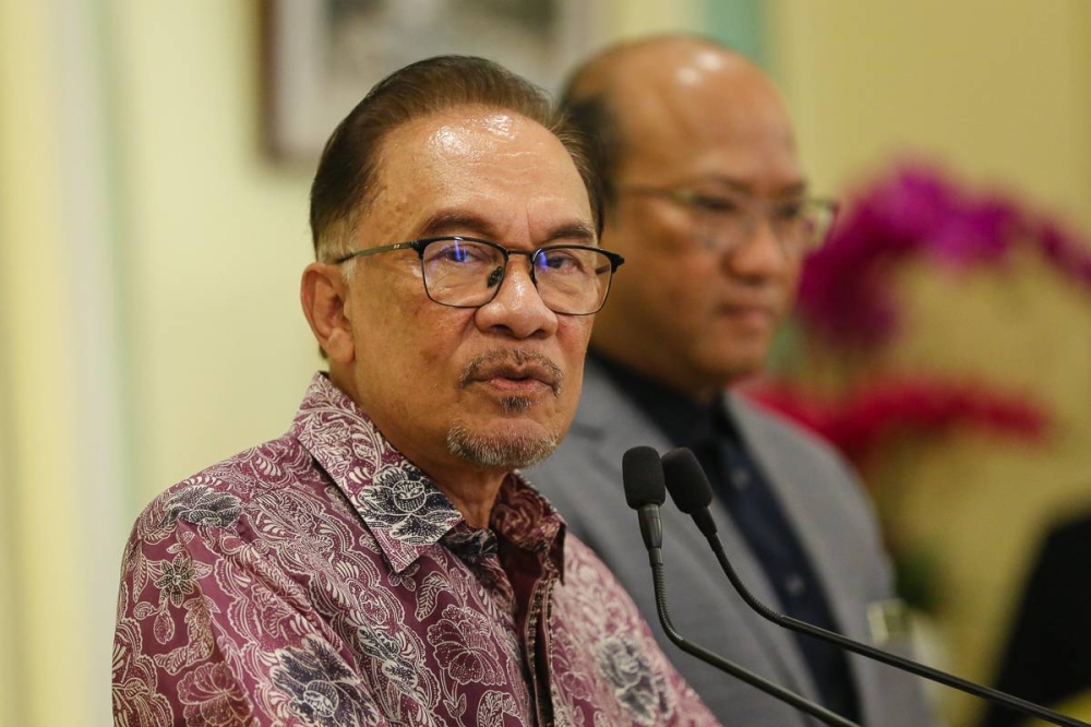 安华强调，内阁成员的任命不会是支持其组建政府的奖励。-Yusof Mat Isa摄-