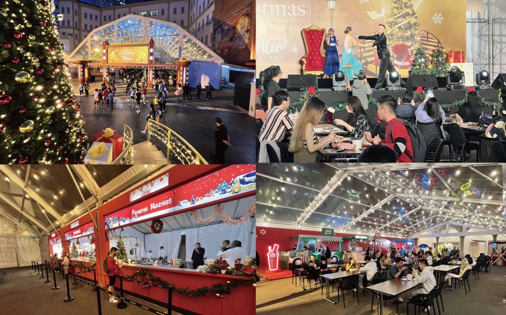 除了表演，麦迪孙广场内还会出售各种本地和国外美食。-庄礼文摄-