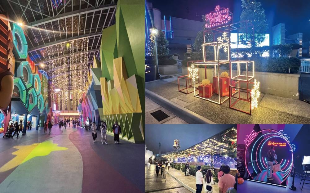 中央公园四周也布置着许多圣诞主题装饰品，让你拍照留念。-庄礼文摄-