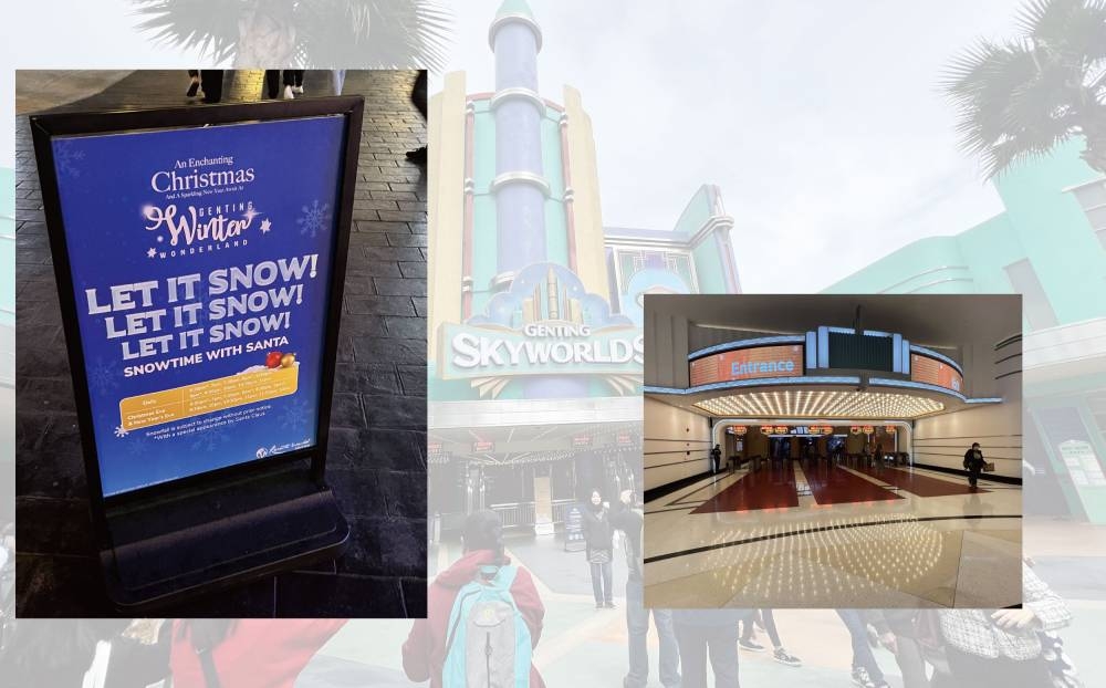 欲前往冬季乐园的访客，可从云顶游乐园室内的入口处（云顶天城底楼，赌场楼下）进入。-庄礼文摄-