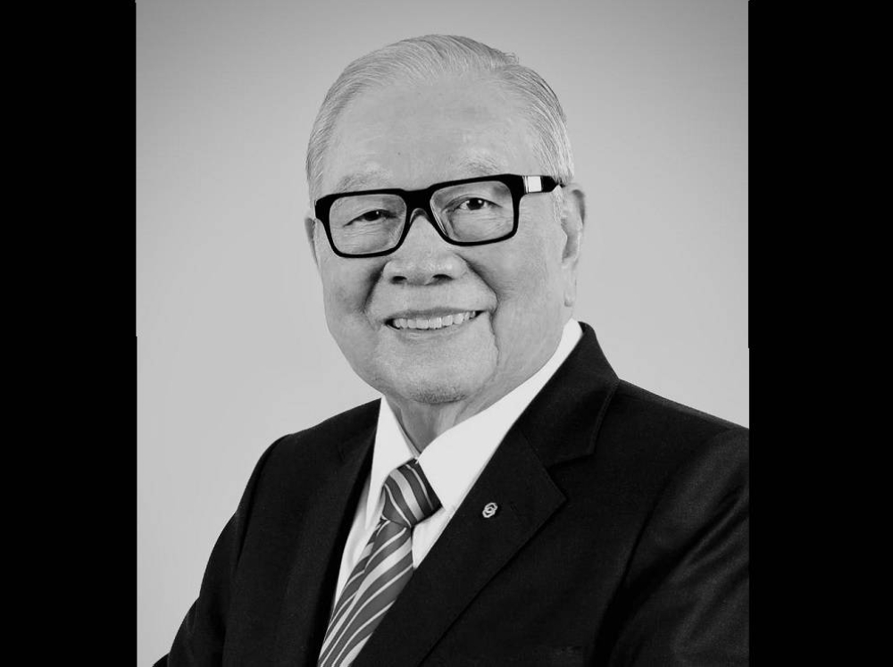 大众银行创办人郑鸿标逝世，享年92岁。-图取自推特/马新社-