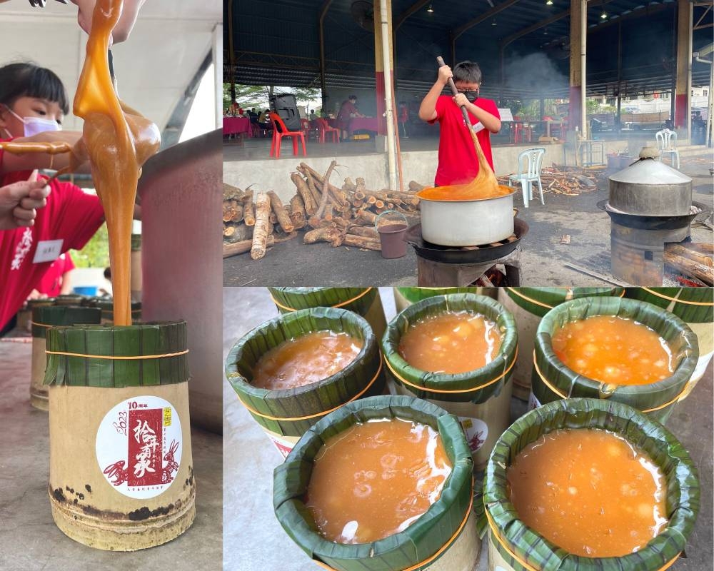 乌雪艺青举办年度蒸年糕活动，让新古毛笼罩着新春的气氛。-陈亿佩摄-