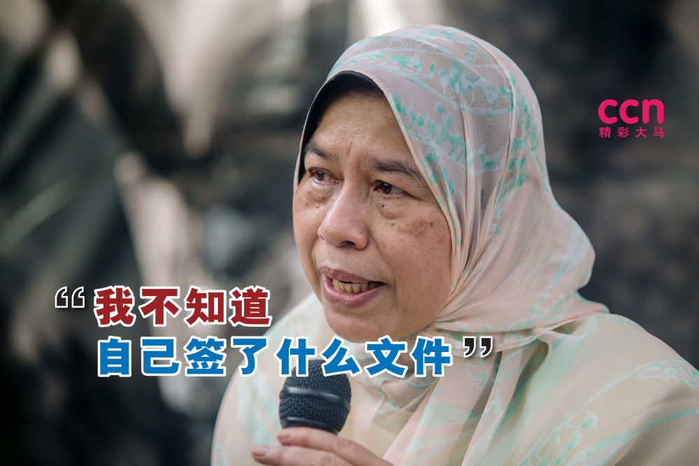 祖莱达说，她在签署相关文件时，并未详细阅读文件中的条款。-精彩大马制图-