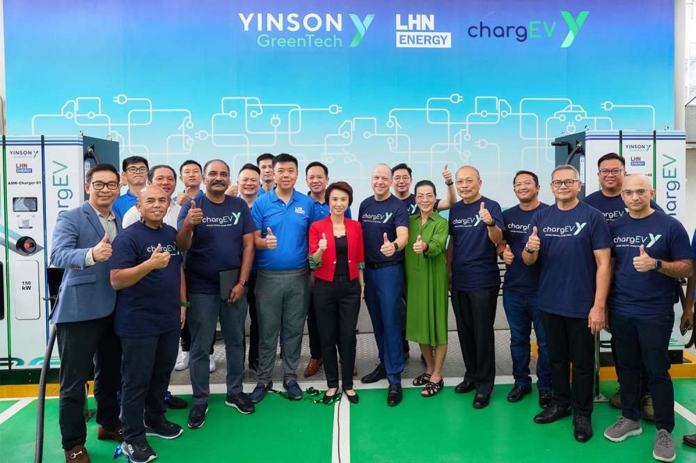 全马最大的电动汽车充电网络ChargEV与LHN能源资源私人有限公司携手合作，将业务扩展到新加坡。-图摘自Soya Cincau-