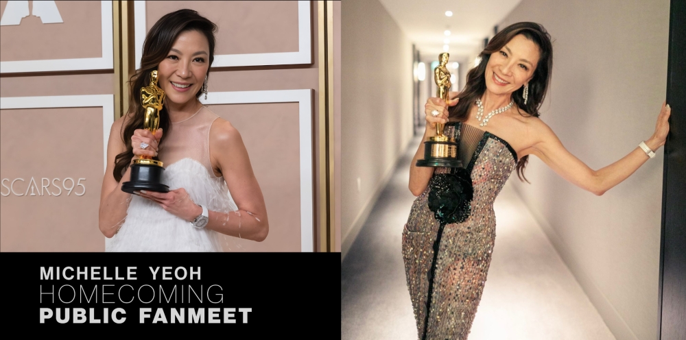 杨紫琼将于4月18日（星期二）在吉隆坡柏威年广场与大马粉丝见面。-图摘自吉隆坡柏威年广场脸书/杨紫琼脸书-