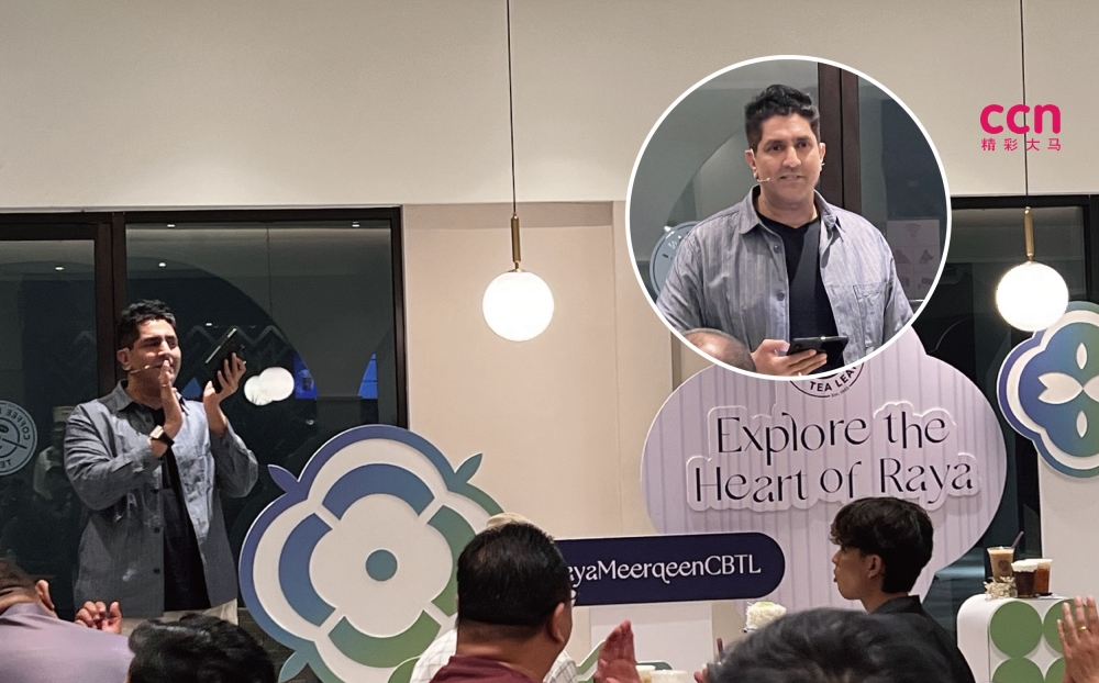 The Coffee Bean & Tea Leaf董事总经理莫哈末阿曼表示：“我们这一路走来没有捷径，一步一脚印满足消费者，打造优质的产品及服务。”-庄礼文摄-