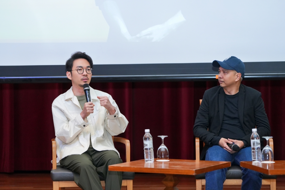 程伟豪（左起）和周青元负责分享《导演的视野 ：卖座电影不是梦？》环节。-摩尔娱乐提供-