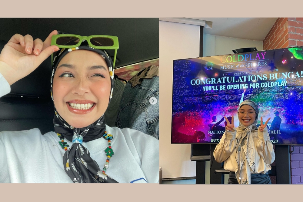 Bunga表示，受邀担任开场演唱嘉宾，她为此感到惊讶，同时也感到兴奋。-摘自Bunga的Instagram/精彩大马制图-