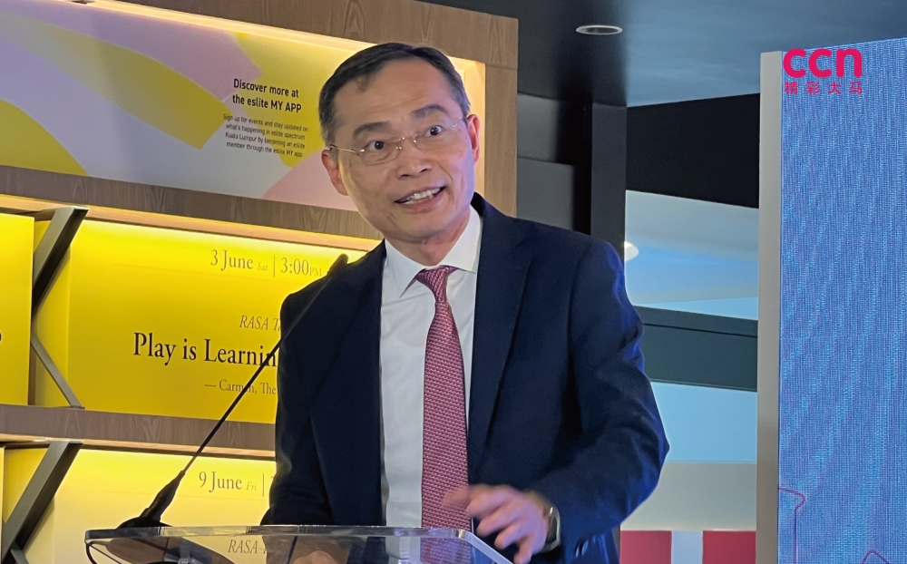 台湾外贸协会行销专案处处长李文钲表示：“这个活动体现了我们促进文化交流，突出台湾卓越人才和工艺的愿景。”-庄礼文摄-