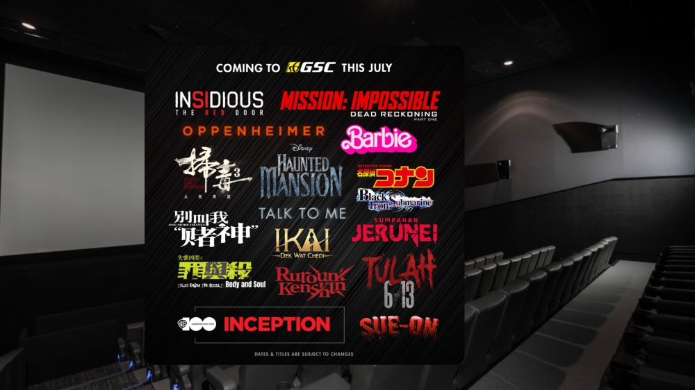 来到了下半年，你最想观看的电影是哪一部呢？-图摘自GSC脸书专页/精彩大马制图-
