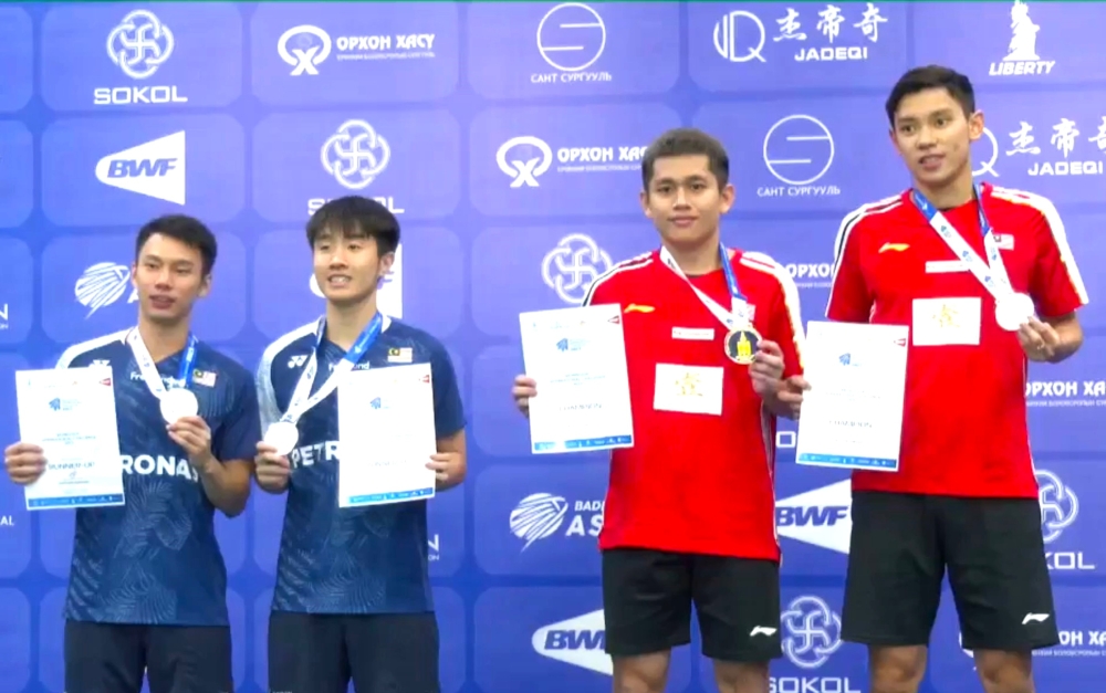 状态不俗的自由人刘航益/吴永昌，在蒙古国际挑战赛决赛两局直落赢下昔日队友谢炜杰/刘珣，夺得第三个国际赛冠军！-摘自推特-