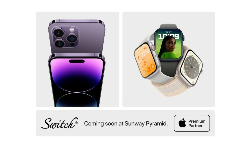 Switch将在双威金字塔商场开设首家苹果高级合作伙伴专卖店。-图摘自Soya Cincau-