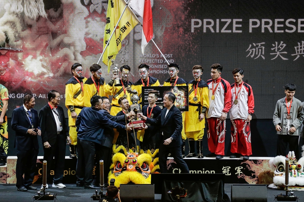 新加坡艺威体育会B队成为新一代狮王。-Sayuti Zainudin摄-