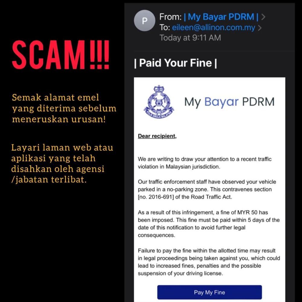 -图摘自大马皇家警察网络犯罪警报脸书-