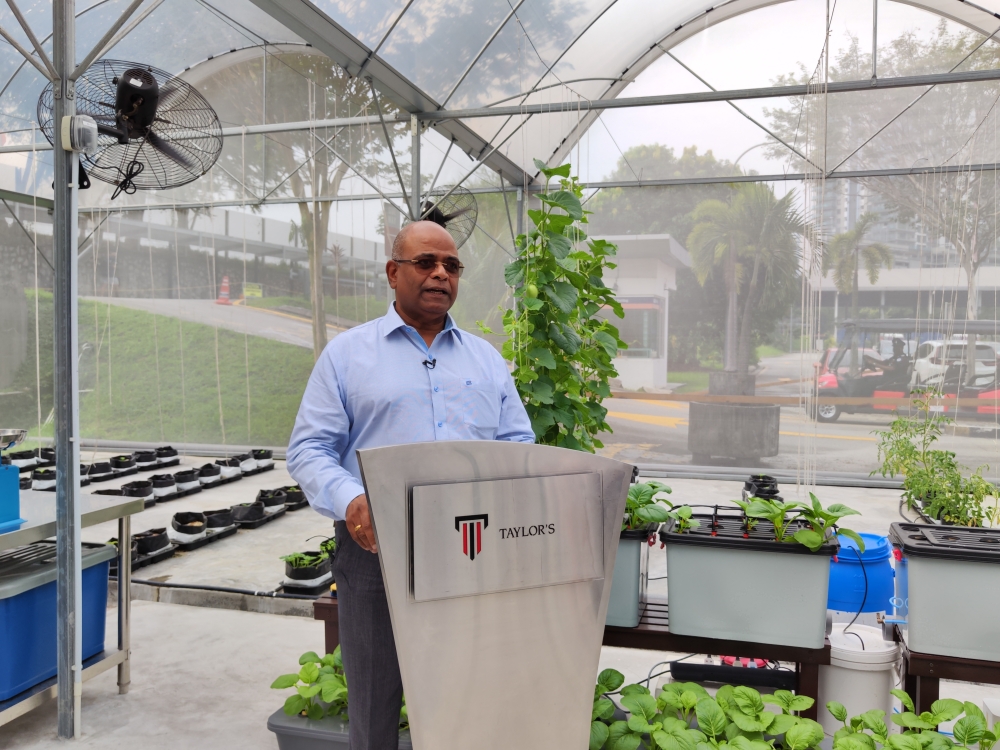 帕德奈尔博士表示：“通过建立可持续的食品和农业系统来确保粮食安全，我们可以在2030年之前改善马来西亚食品供应的整体营养和可持续性。”-刘家仪摄-