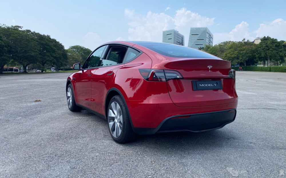 大马特斯拉在吉隆坡柏威年广场展示Tesla Model Y。-图摘自Soya Cincau-