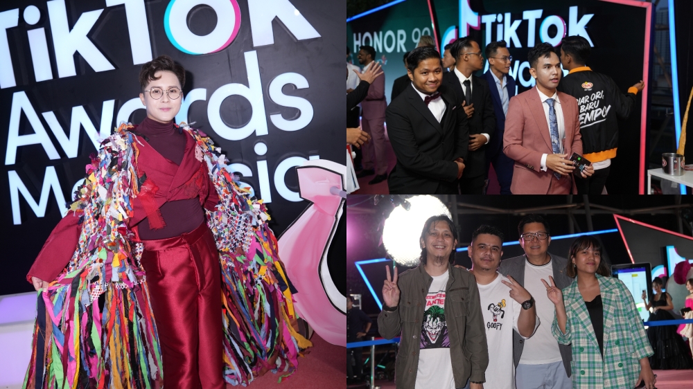 出席者盛装出席，左图为本地创作者兼红毯活动主持人Ceddy。-主办单位提供-