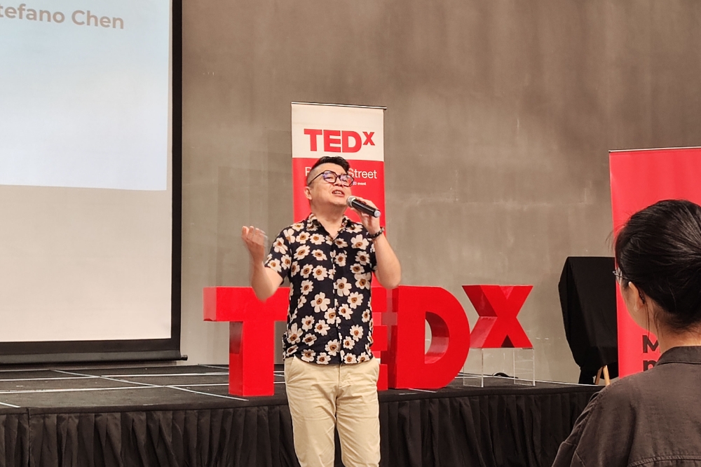 陈颖豪在新闻发布会上呈献精彩的演出。-刘家仪摄-