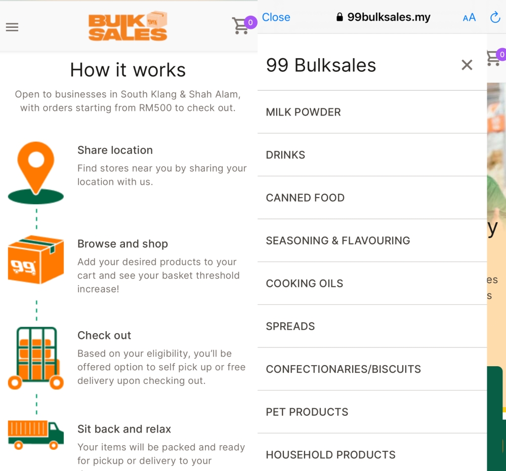 -截图自99 Bulksales官网-