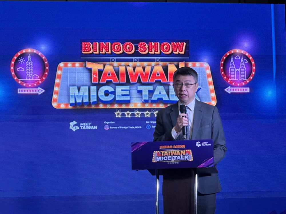 驻马台北经济文化办事处经济组组长章远智。-方贝欣摄-