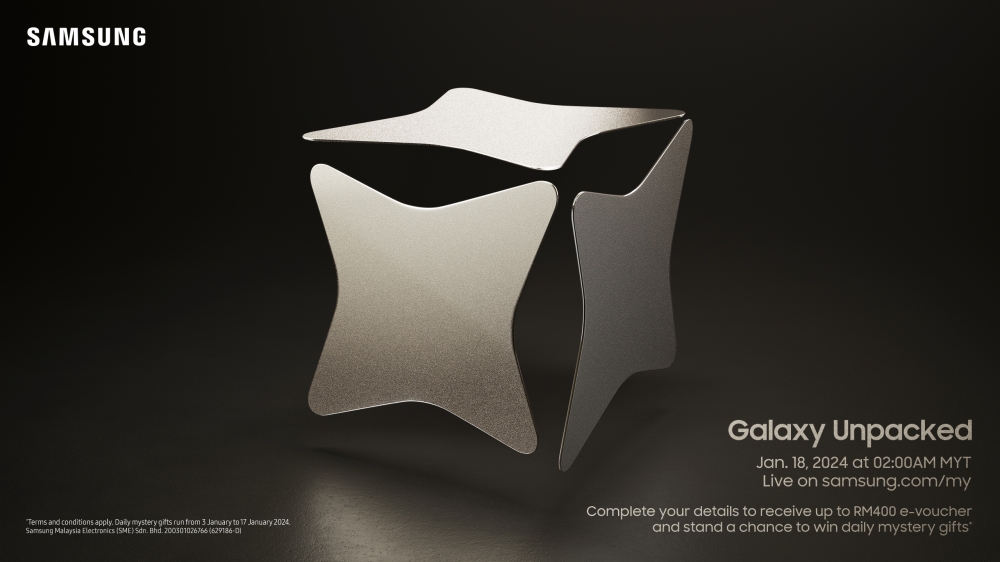 “Galaxy Unpacked 2024”发布会将于1月18日，在美国加利福尼亚州圣何塞圣何塞思爱普中心盛大举行。-图摘自Soya Cincau-