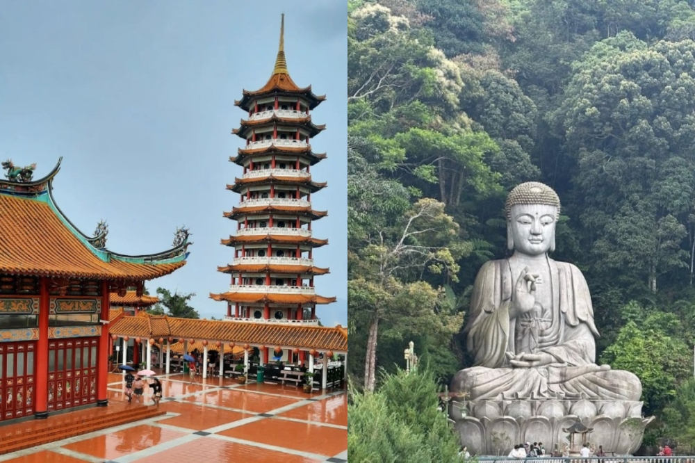 在农历新年期间，民众也可以去位于云顶高原半山腰的云顶清水岩庙祈福拜拜。-摘自ishara968的IG、shahriardin的IG/精彩大马制图-