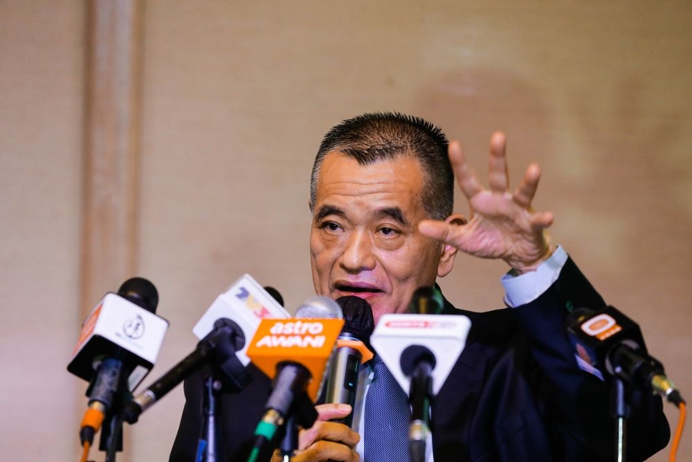 陈德钦（图）揶揄，陆兆福是否睡了5个月，如今才终于清醒过来。-Sayuti Zainudin摄-