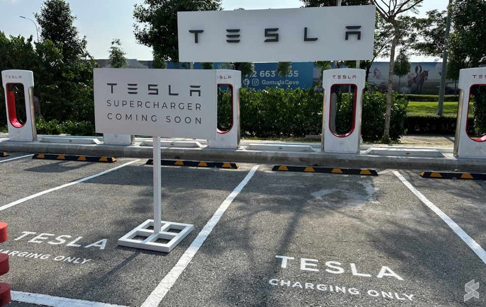 大马的特斯拉（Tesla）电动汽车充电网络将再次扩大。-图摘自Soya Cincau-