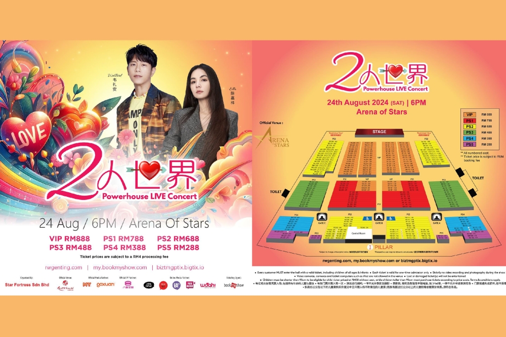 Ella陈嘉桦和韦礼安将唱向云星剧场,为歌迷带来一场充满浪漫的演唱会。-Star Fortress提供/精彩大马制图-